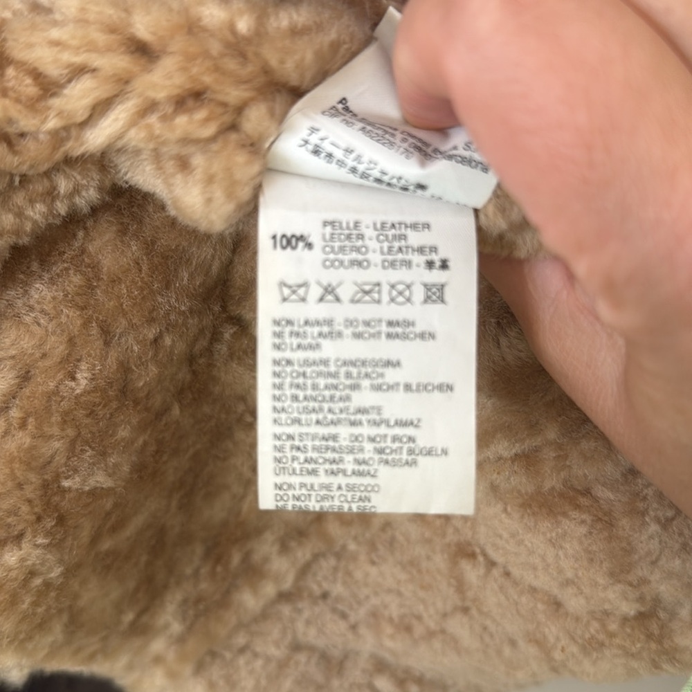 Diesel Women's Brown Teddy Jacket - Picture 7 of 8